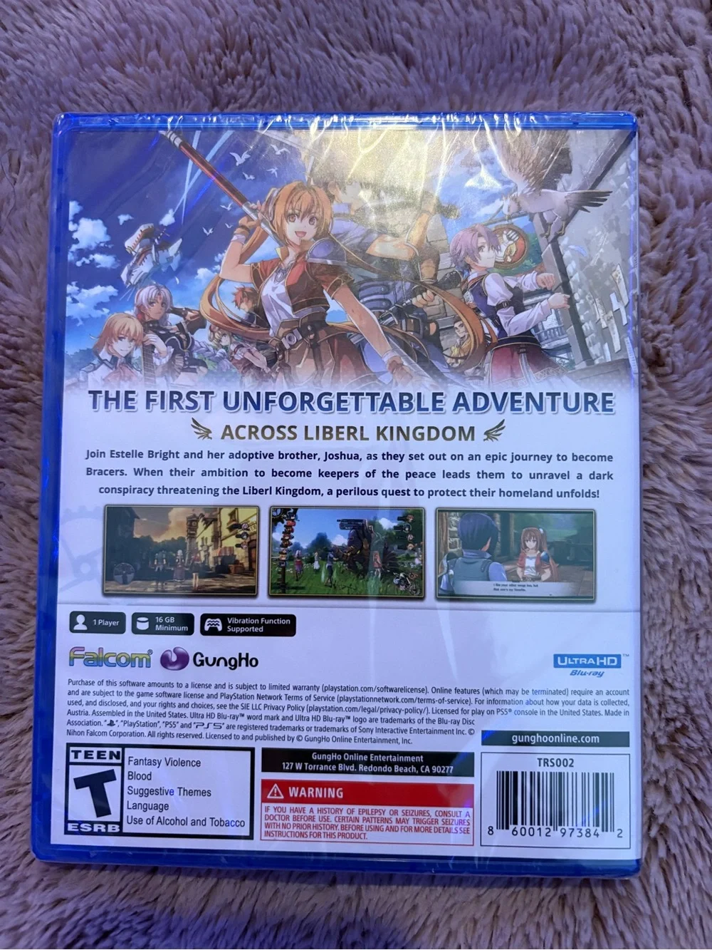 Sony PS5 Trails in the Sky 1st Chapter- Blue Case - Picture 2 of 2